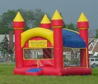 Bouncer 4 Tower Castle-Red